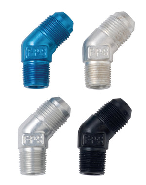 Fragola -4AN x 1/8 NPT 45 Degree Adapter - Clear