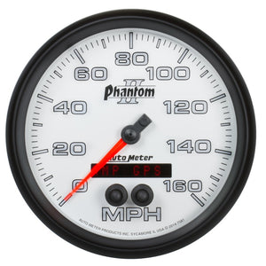 AutoMeter 7581 Autometer Phantom II 5in 0-140MPH In-Dash Electronic GPS Programmable Speedometer