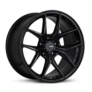 Enkei 529-880-6545BK TSR-X 18x8 45mm Offset 5x114.3 BP 72.6 Hub Bore Gloss Black Wheel