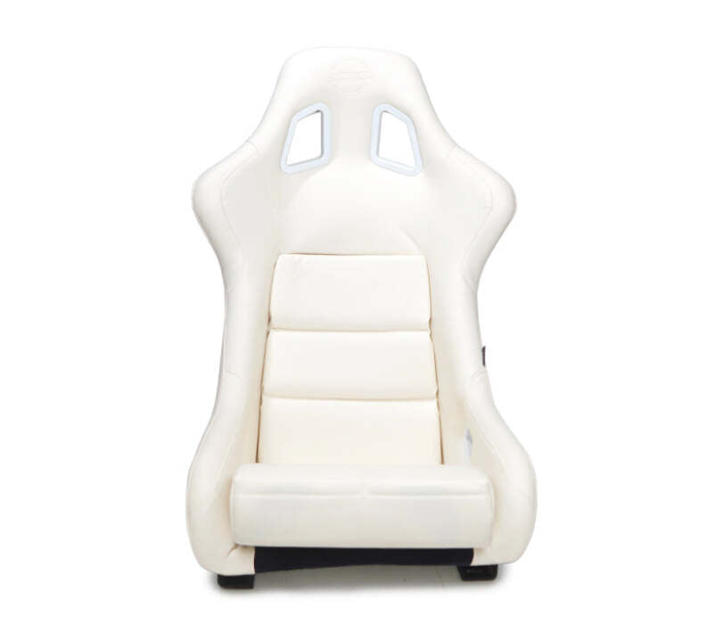 NRG FRP-302WT-V FRP Bucket Seat White Vinyl Material (Large)
