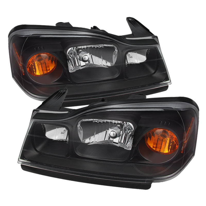 Xtune 9024030 fits Saturn 06-07 Vue Crystal Headlights Black HD-JH-SVUE06-AM-BK