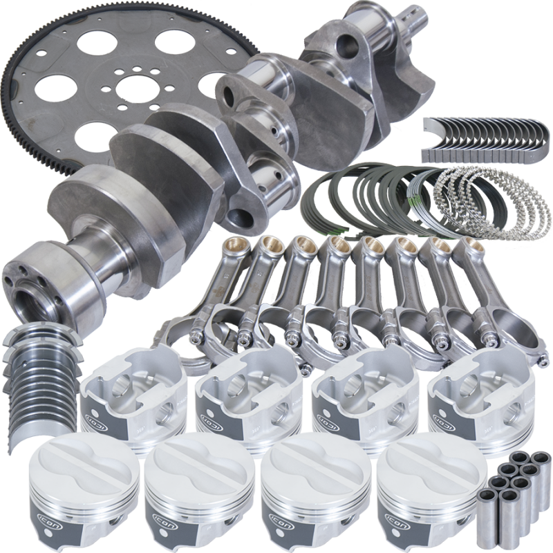 Eagle B13559L00053 fits Chevy 350 1Pc 3.750in Crank 5.700in I-Beam Rods -10cc 4.000in Pistons Balanced Assembly