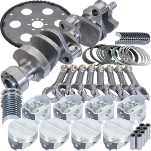 Eagle B13559L04053 fits Chevy 350 1Pc 3.750in Crank 5.700in I-Beam Rods -10cc 4.040in Pistons Balanced Assembly