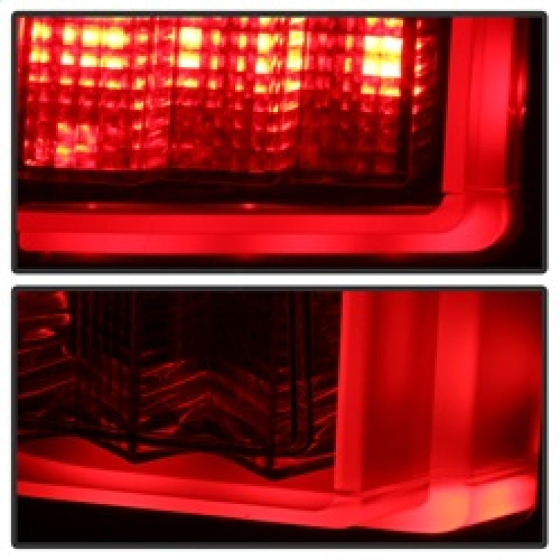 Spyder 5083685 fits Ford 15-20 F150 2017 Light Bar LED Tail Lights - Black Smok