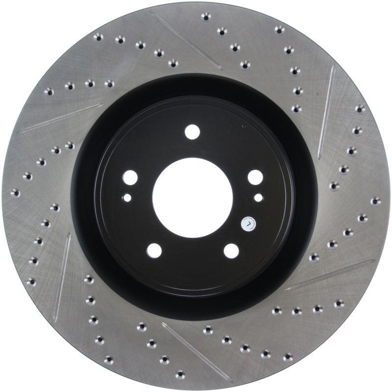 Stoptech 127.46076L Slotted & Drilled Sport Brake Rotor