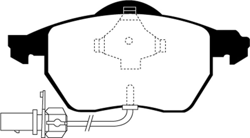 EBC DP21483 fits Volkswagen 02-08 Passat 1.8 Turbo Greenstuff Front Brake Pads