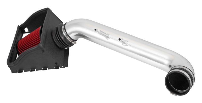 Spectre 9033 15-18 fits Ford F150 V8-5.0L F/I Air Intake Kit - Polished w/Red Filter