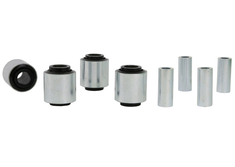 Whiteline W61705A Plus 5/ fits Infiniti 95-03 QX4 / 8/86-8/95 Pathfinder Rear Trailing Arm - Upper & Lwr Bushing