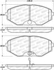 Stoptech 308.0587 Street Brake Pads - Front