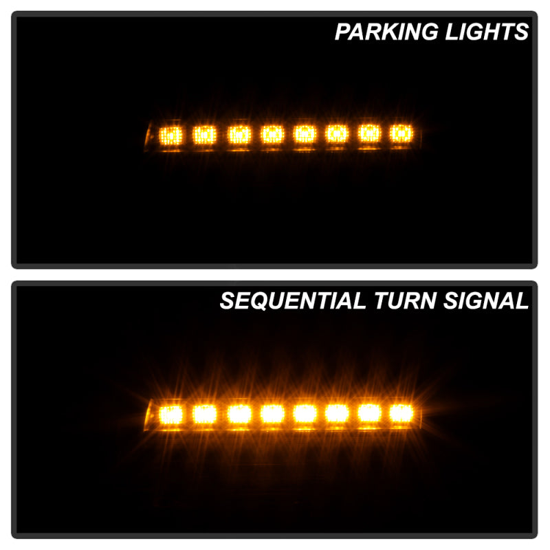 Spyder 5088543 18-20 fits Jeep Wrangler Front Fender LED Lights - Black (CCL-YD