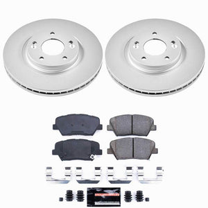 Power Stop 10-12 Hyundai Santa Fe Front Z23 Coated Brake Kit