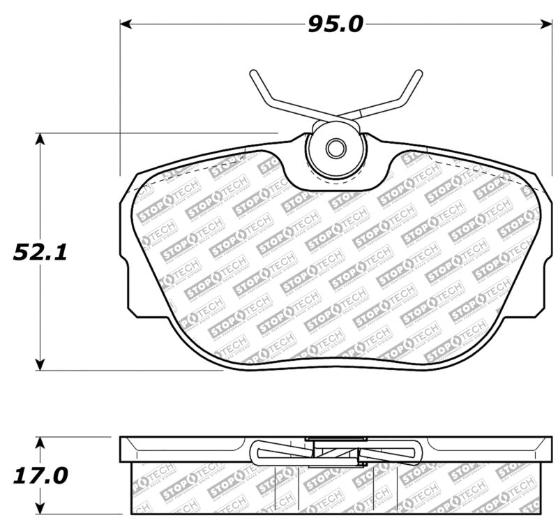 Stoptech 305.0493 87-93 Saab 900 Street Select Brake Pads Front - Rear