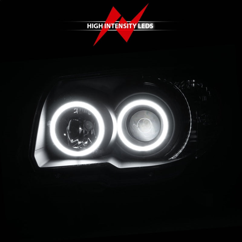 ANZO 111320 2009 fits Toyota 06-20 4Runner Projector Headlights w/ Halo Black