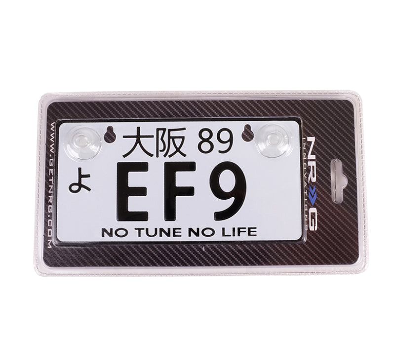 NRG MP-001-EF9 fits Mini JDM Style Aluminum License Plate (Suction-Cup Fit/Universal) - EF9