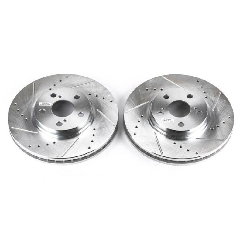 PowerStop fits Toyota 94-99 Celica Front Evolution Drilled & Slotted Rotors -