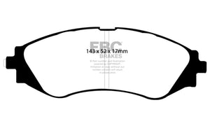 EBC UD797 03-11 fits Chevrolet Aveo 1.6 Ultimax2 Front Brake Pads