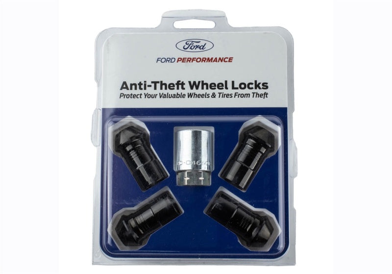 fits Ford Racing M-1A043-A M14 x 1.5 Black Security Lug Nut Kit - Set of 4