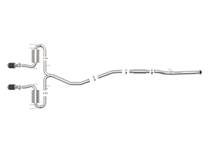 AFE 49-36624-C  3in 304 SS Cat-Back Exhaust System w/CF Tips 17-20 fits Honda C