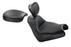 Mustang 79464 fits Honda 05-08 VTX1800F Sport Touring Solo Seat w/Driver Backrest - Black