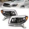 ANZO 111616 fits Toyota 06-09 4 Runner Projector Headlights Plank Style - Black