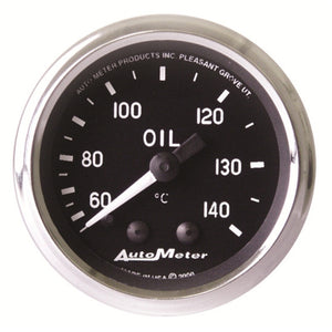AutoMeter 201008 Autometer Cobra 2 1/16in 60-140 Deg Celcius Mechanical Oil Temperature Gauge