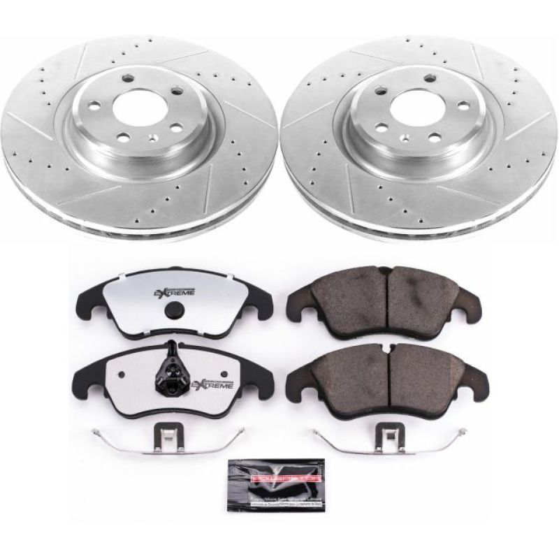 PowerStop K6140-26 14-18 fits Audi A6 Front Z26 Street Warrior Brake Kit