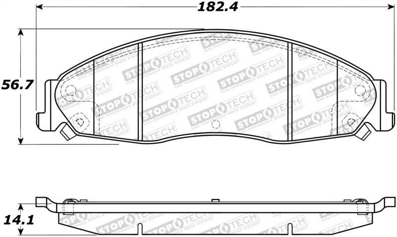 Stoptech 308.0921 Street Brake Pads
