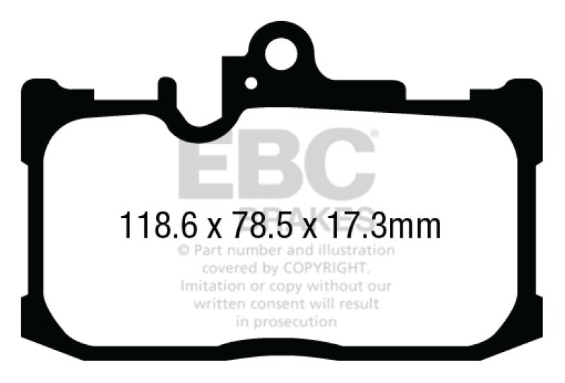 EBC DP23017 13+ fits Lexus GS350 3.5 F-Sport RWD Greenstuff Front Brake Pads