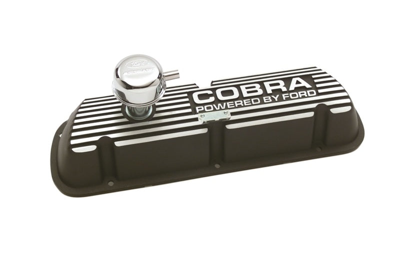 Ford Racing M-6582-A Black Satin Valve Cover fits Cobra