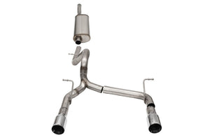 CORSA Performance 21124 Corsa 2018-2025 fits Jeep Wrangler JLU 3.6L 2.75in Sport Cat-Back Exhaust w/ 4in Tips