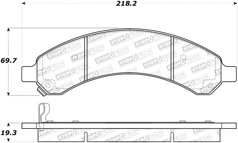 Stoptech 308.0989 Street Brake Pads