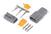 Haltech HT-031013 Matching Set of Deutsch DTM-3 Connectors 7.5 Amp Plug & Pins