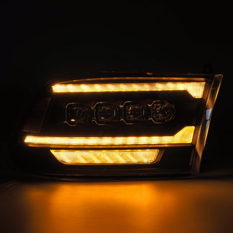 AlphaRex 880555 09-18 fits Dodge Ram 2500 NOVA LED Proj Headlights Plank Styl