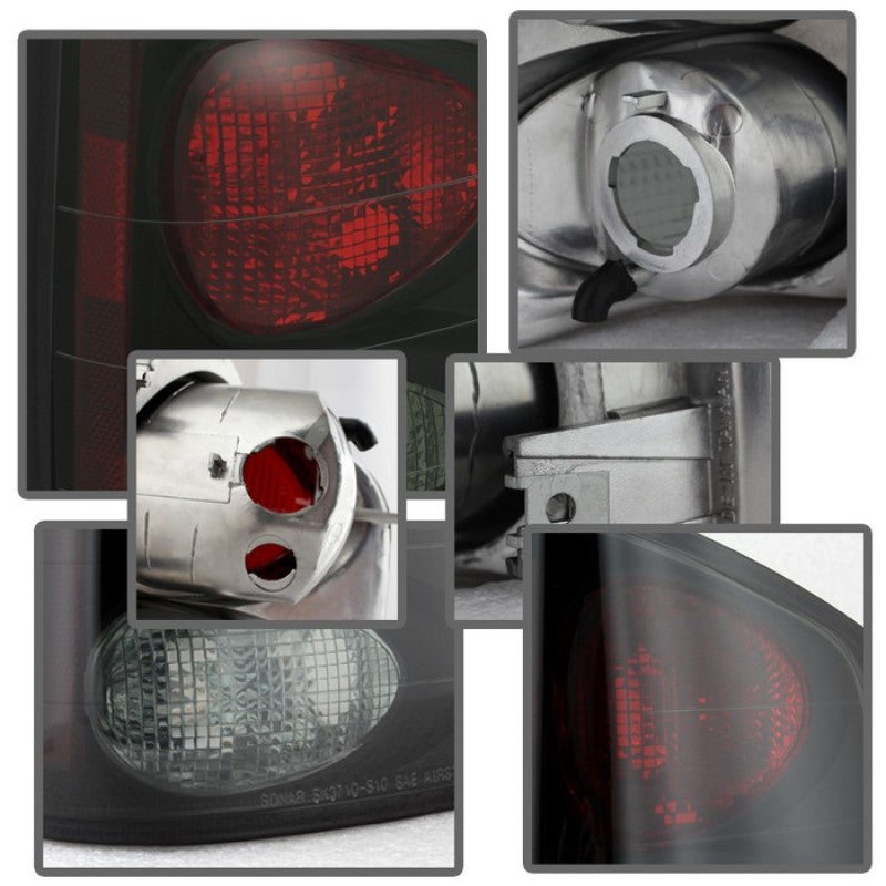 Spyder 5078049 fits Chevy 94-04 S10 /fits Isuzu Hombre 96-00 Euro Tail Lights B