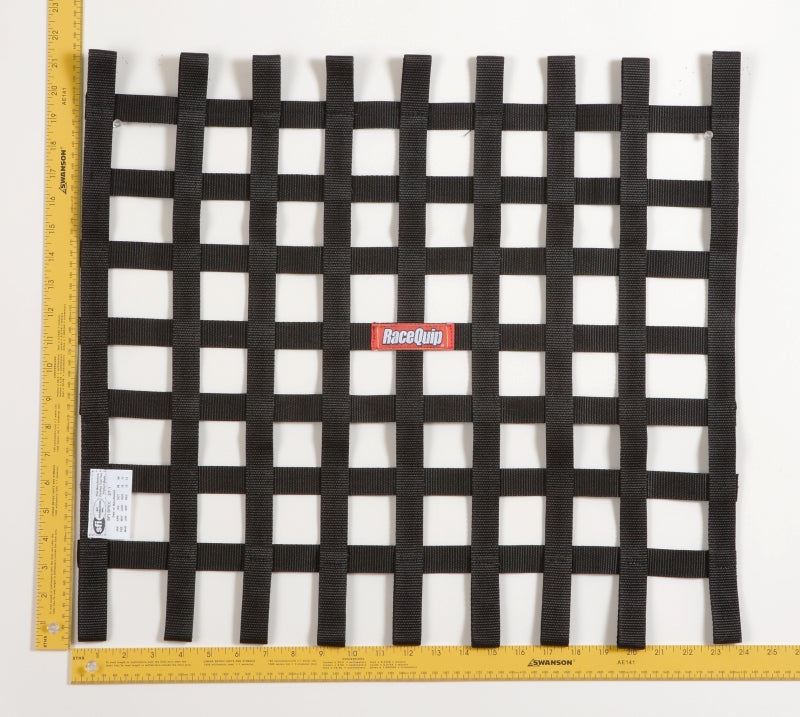 Racequip 726007 Black 21 X 24 SFI Ribbon Net