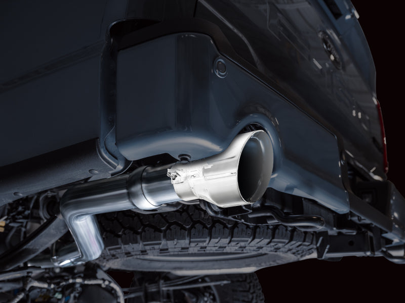 AWE Tuning 2021+ Ford F150 Tremor w/ Bumper Cutouts 0FG Resonated Catback w/ Chrome Silver Tips