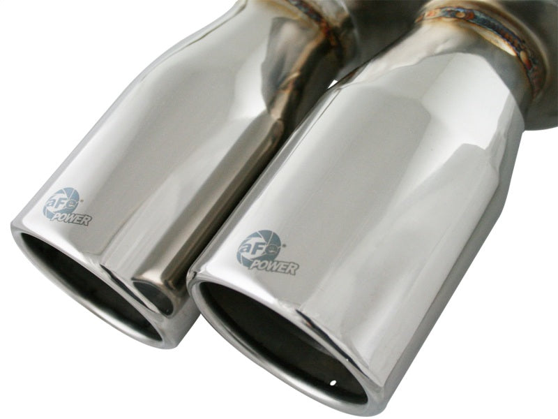 AFE 49-36312-P rce XP Exhaust Cat-Back 2.5in Dia SS-304 Polished Tips 07-13 fit