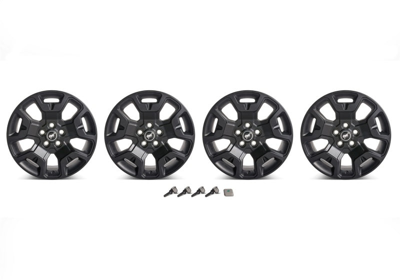 fits Ford Racing M-1007K-S17BSB 2021+ Bronco Sport 17in Low Gloss Black Wheel Kit