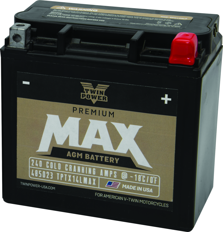 Twin Power GYZ-16HL fits  Premium MAX Battery Replaces H-D 65958-04 Made in USA