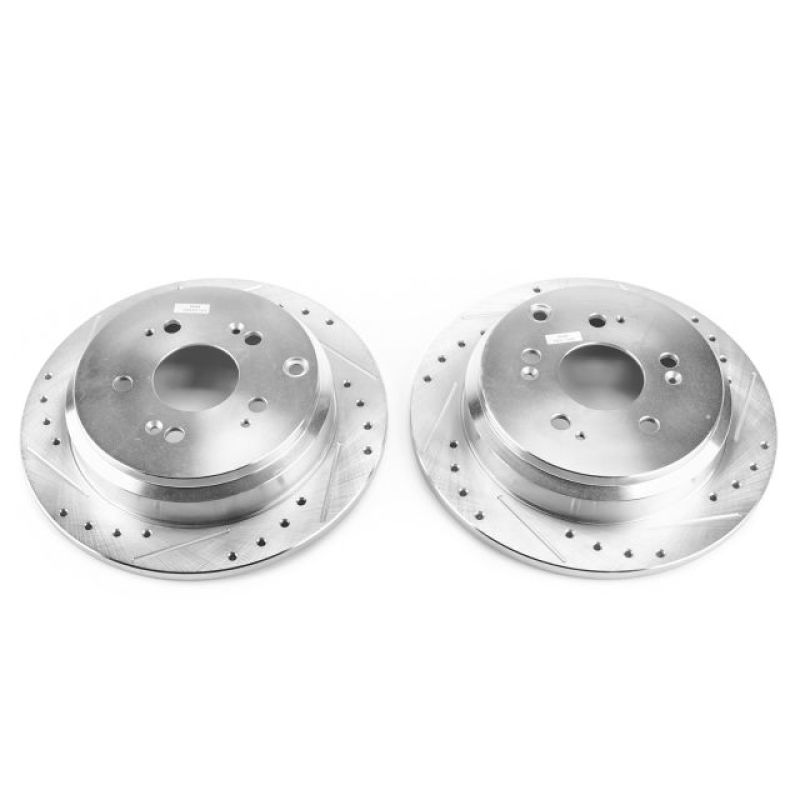 PowerStop fits Honda 05-10 Odyssey Rear Evolution Drilled & Slotted Rotors -