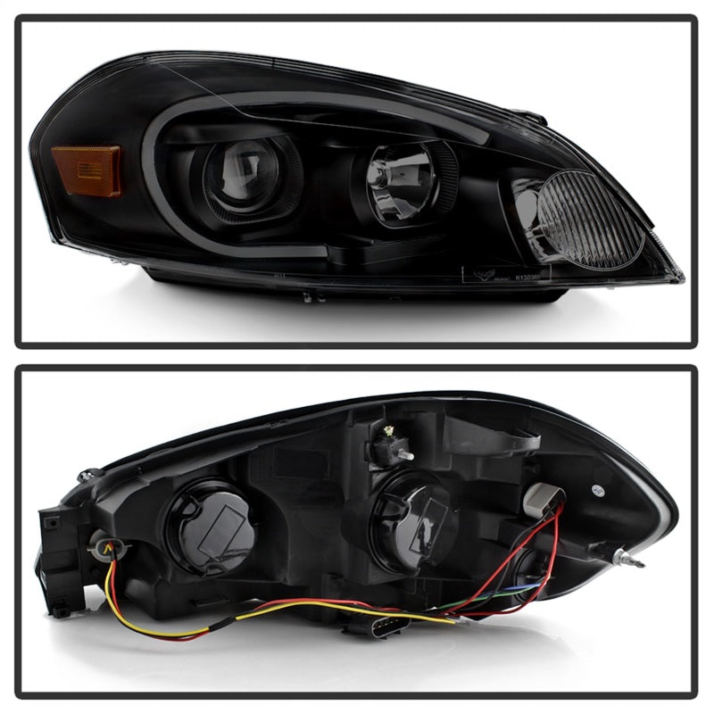 xTune 9042256 06-13 fits Chevrolet Impala LED Light Bar Headlights - Black Smok