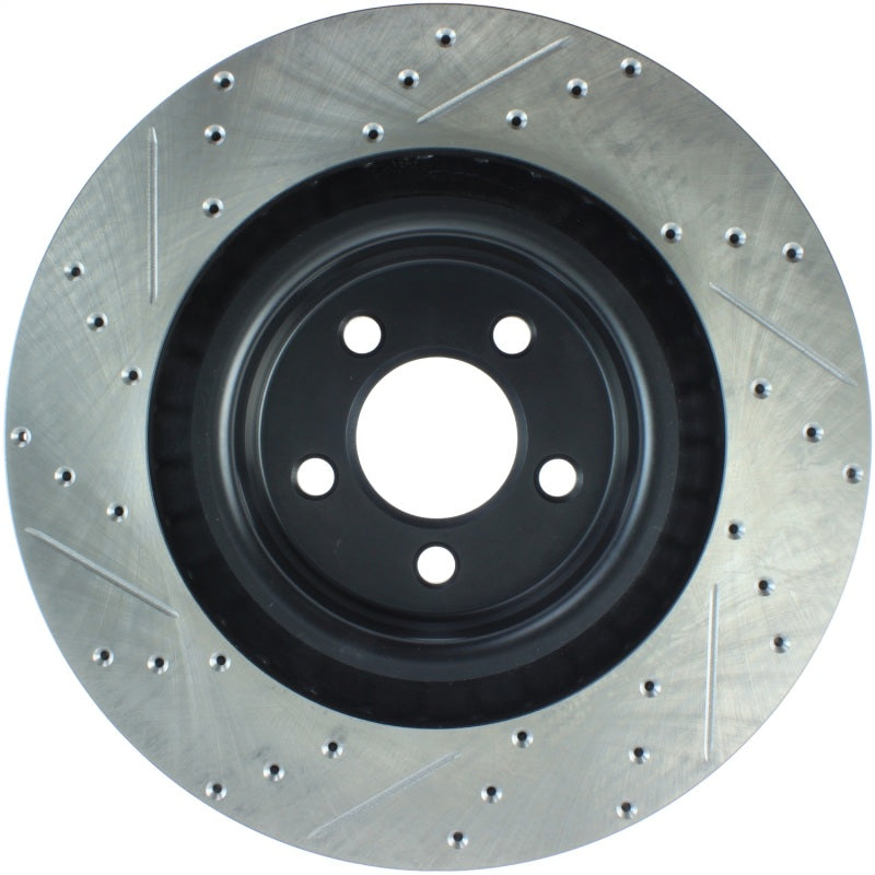 Stoptech 127.63063L SportStop fits Chrysler SRT-8 Front-L Drilled/Slotted Rotor