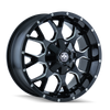 Mayhem 8015-7970M18 8015 Warrior 17x9 / 8x170 BP / 18mm Offset / 125.2mm Hub Gloss Black Milled Wheel
