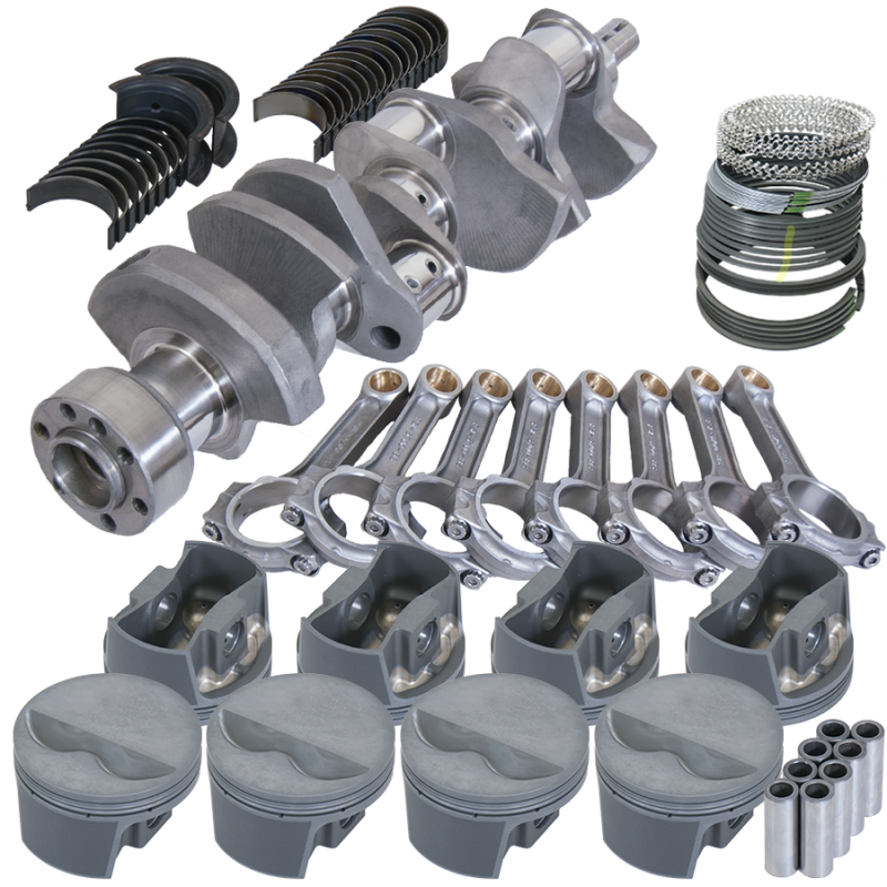 Eagle 62101060 fits Chevy LT1 350 1Pc 3.480in Crank 5.700in I-Beam Rods -5cc 4.060in Pistons Rotating Assembly