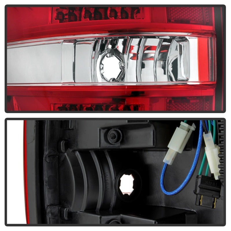 xTune 9042201 09-14 fits Ford F-150 Light Bar LED Tail Lights - Red Clear (ALT-