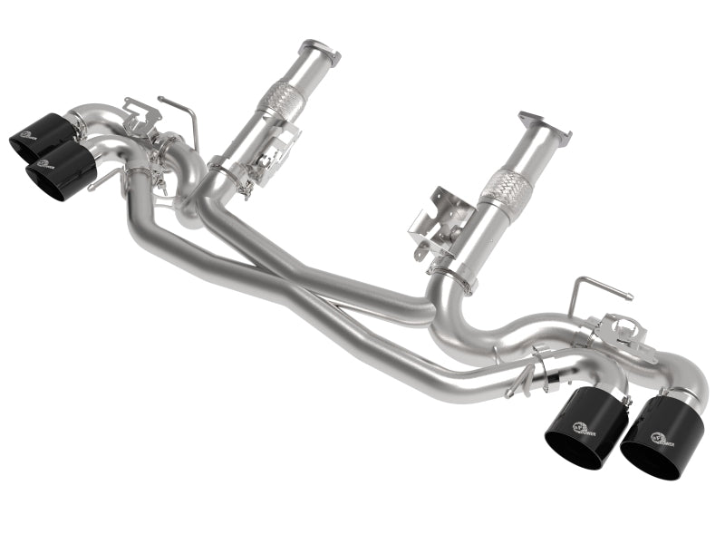 AFE 49-34124NM-B orce-Xp 304 Stainless Steel Cat-Back Exhaust Black 2020 fits C