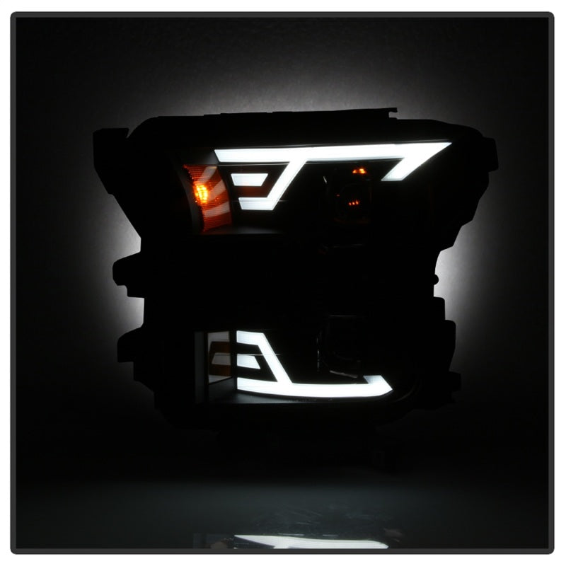xTune 9042942 15-17 fits Ford F-150 DRL LED Light Bar Projector Headlights - Bl
