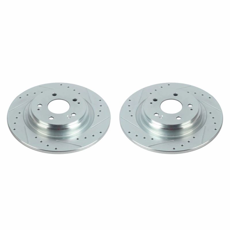 PowerStop fits Acura 17-20 MDX Rear Evolution Drilled & Slotted Rotors - Pair