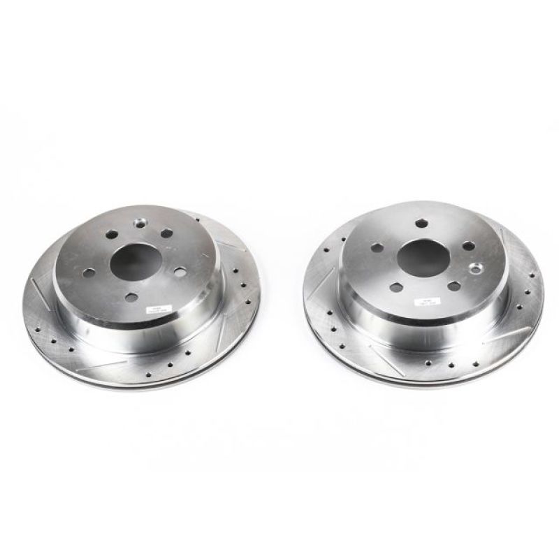 PowerStop fits Lexus 92-98 SC300 Rear Evolution Drilled & Slotted Rotors - Pair