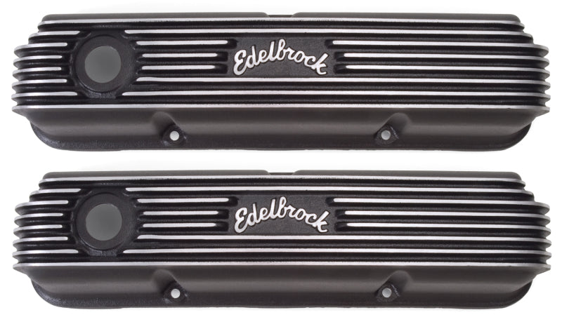 Edelbrock 41623 Valve Cover Classic Series fits Ford 1958-1976 FE V8 Black